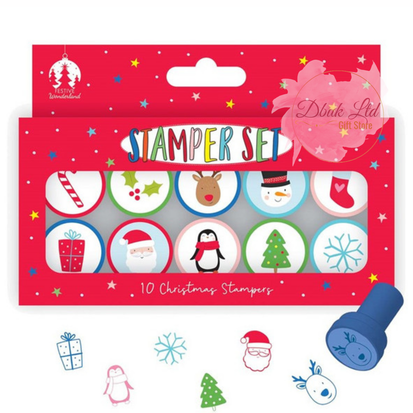 Set of 10 Christmas Stampers