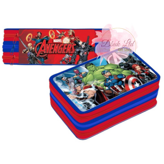 Official Avengers 3 Zip Filled Pencil Case