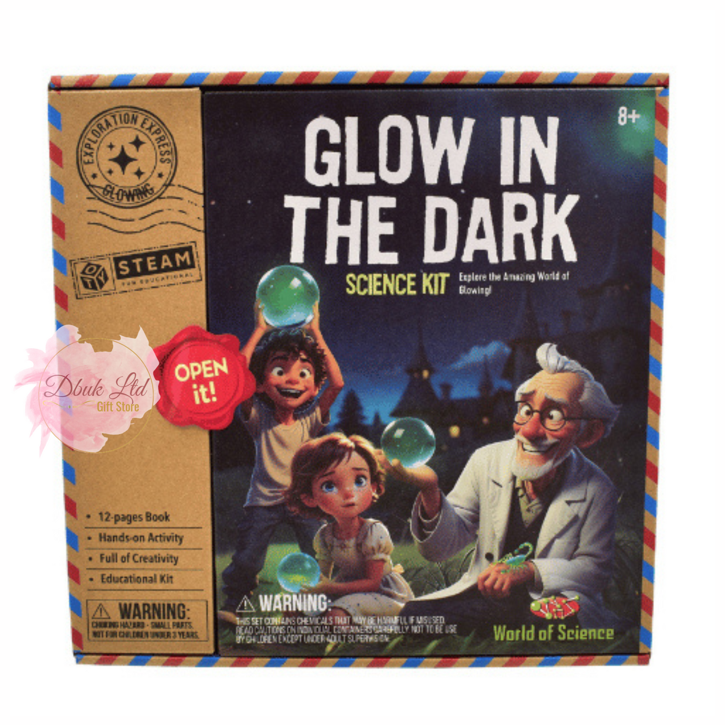 Glow In The Dark Science Kit In Colour Box