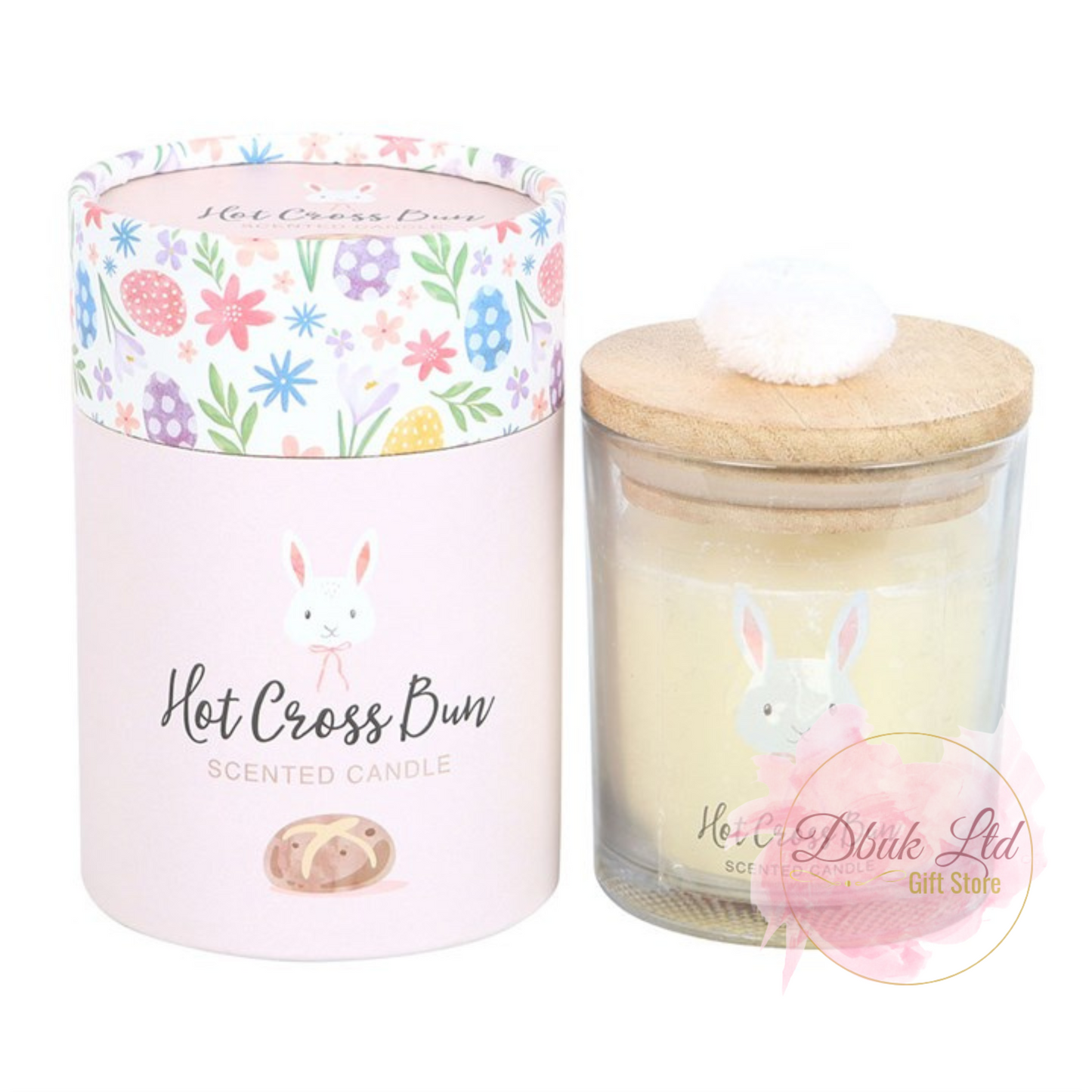Hot Cross Bun Candle
