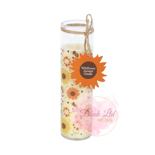 Summer Solstice Wildflower Tube Candle