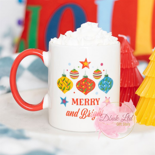 Merry and Bright Bauble Mug