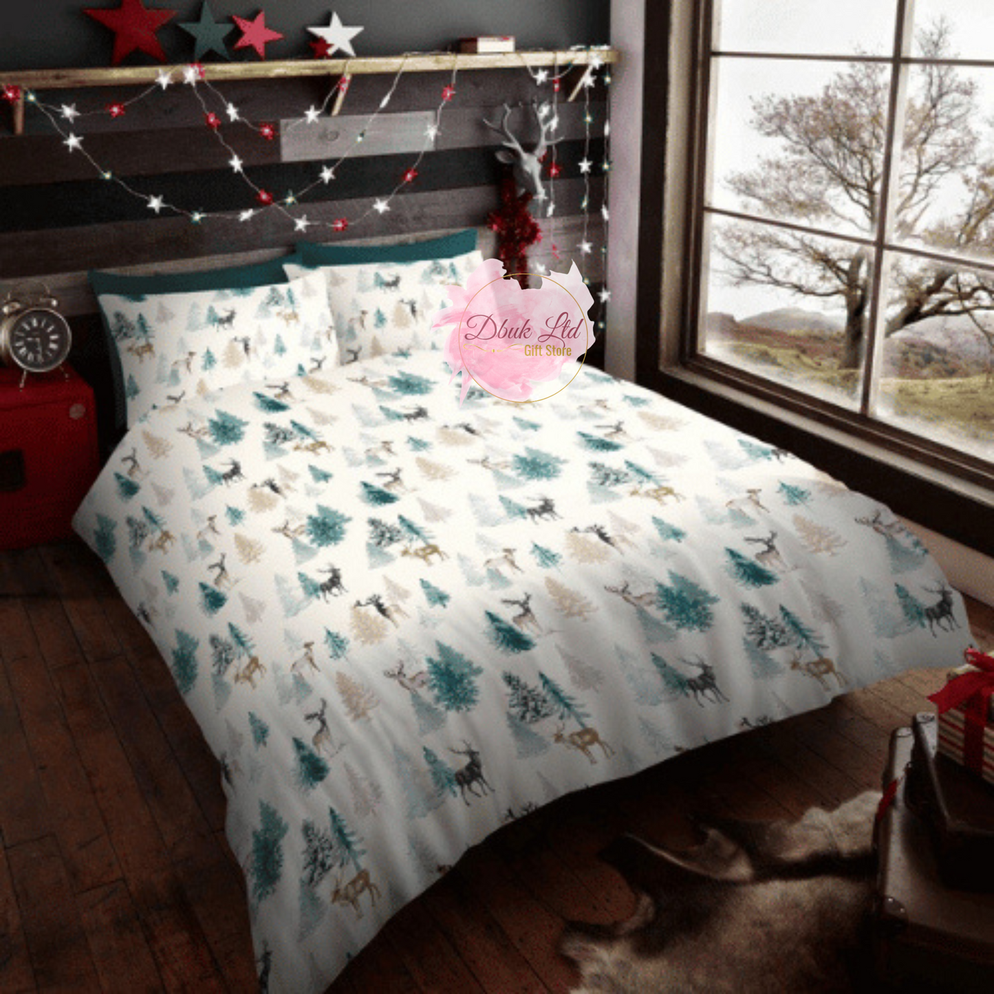 Ultra Soft duvet Set - Christmas Woodland Stag