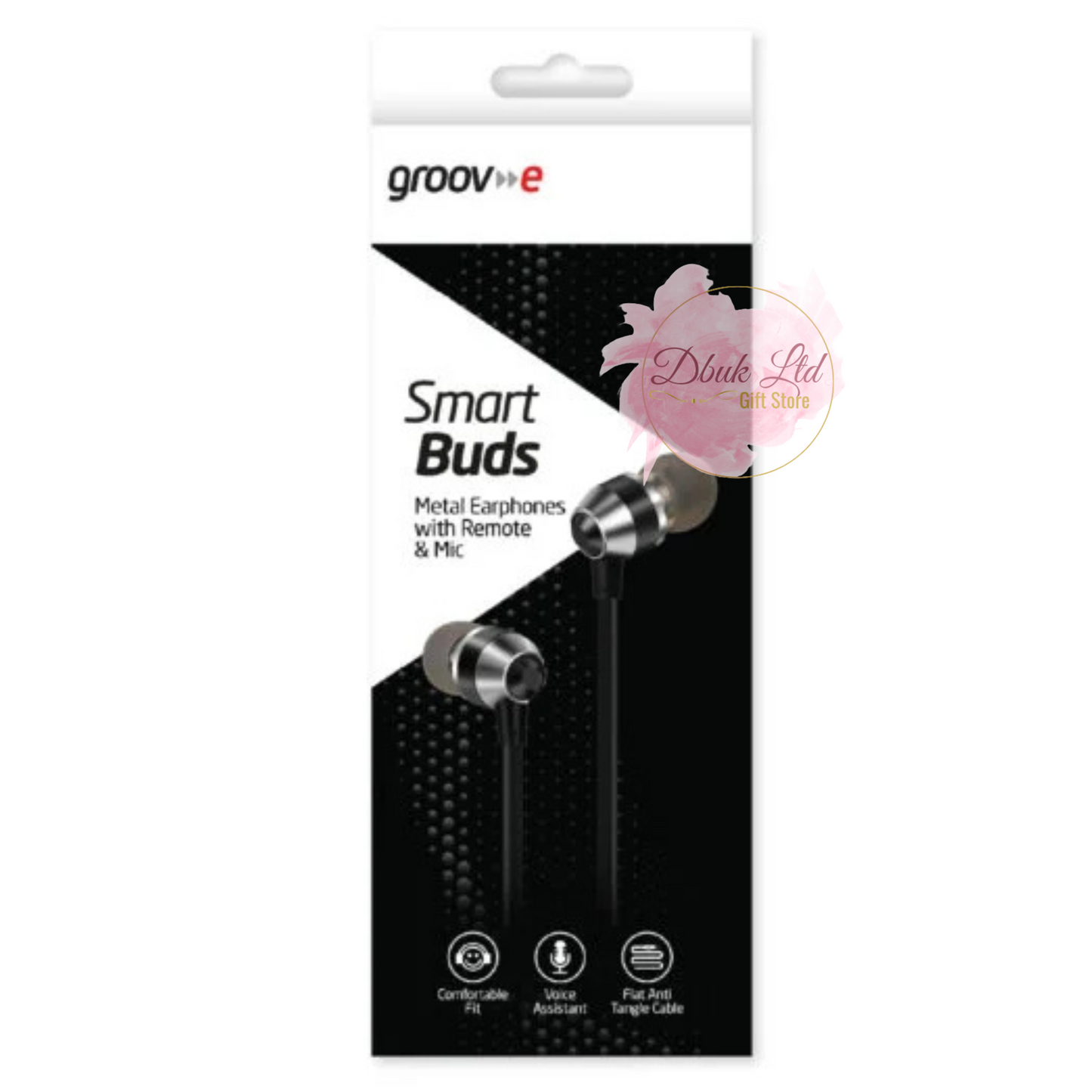 Groov-e Smart Buds Metal Earphones with Remote & Mic