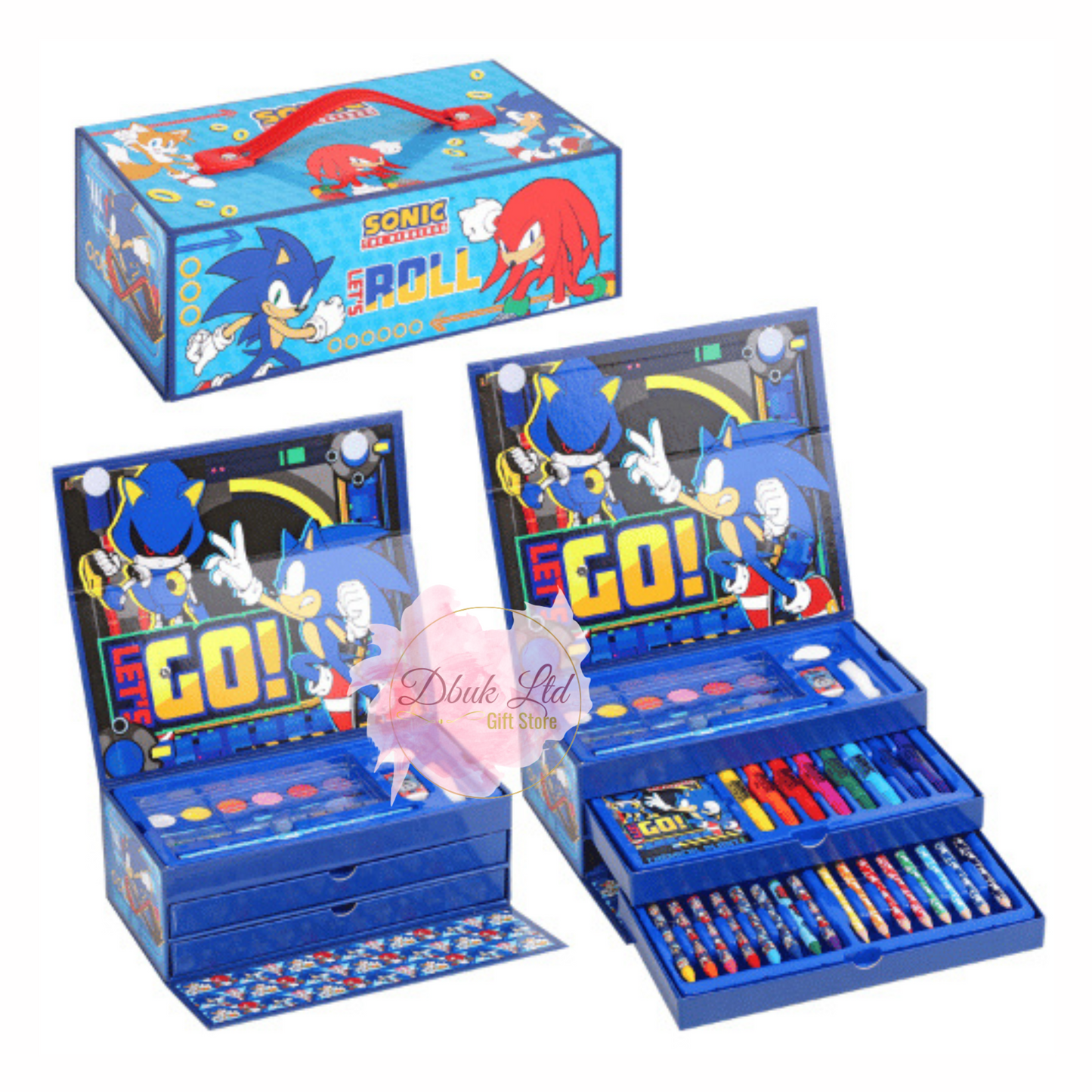 Official Sonic 52 PC Colouring Case