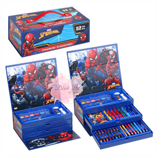 Official Spiderman 52 PC Colouring Case