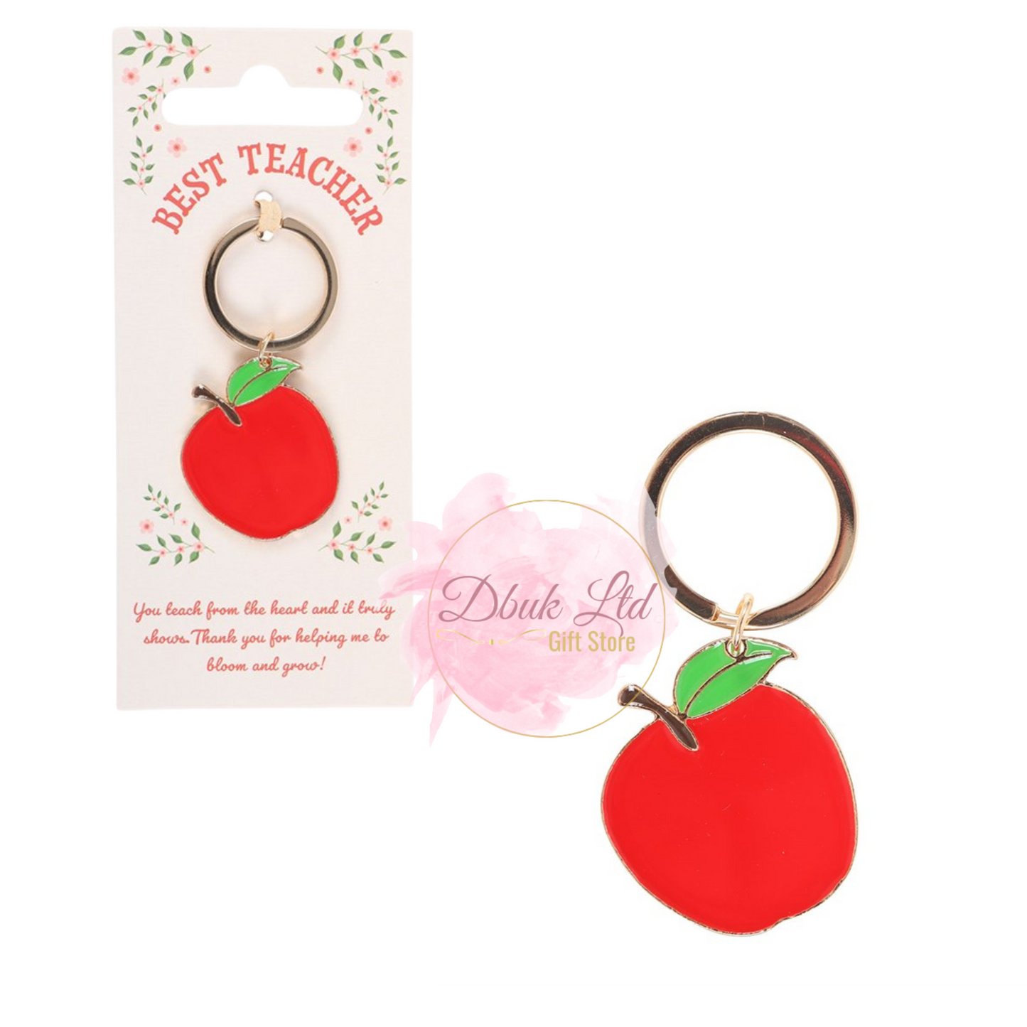 Best Teacher Apple Keyring