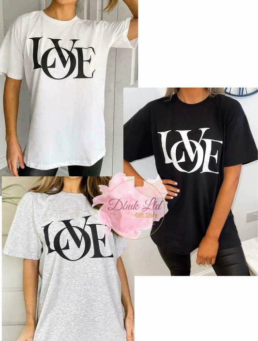 Love Print T-shirt