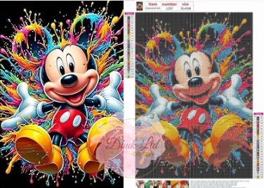 Artsy Mouse Diamond Art - 30cm x 40cm