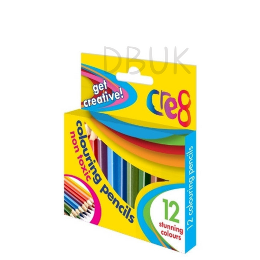 12 Half Sized Colouring Pencils