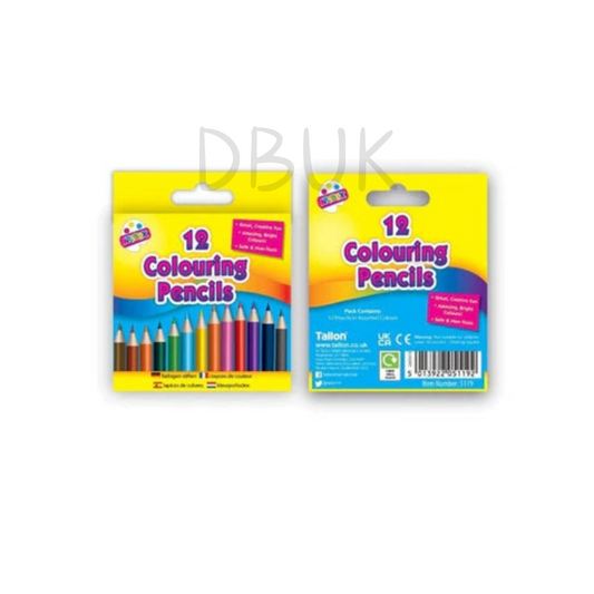 12 Half Sized Colouring Pencils