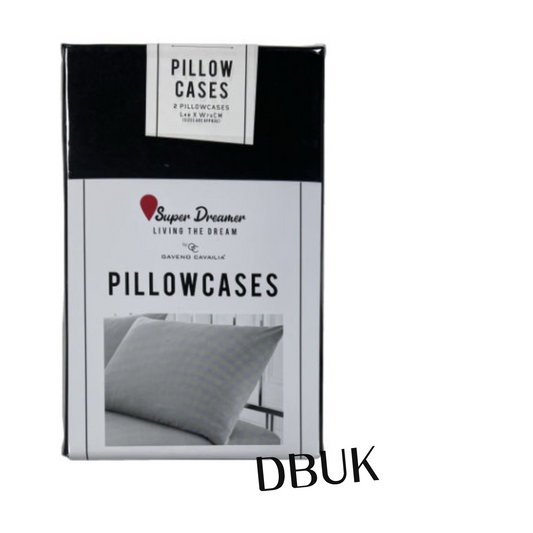 2 Pack Super Dreamer Pillowcases - Black
