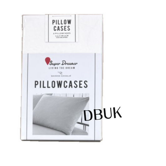 2 Pack Super Dreamer Pillowcases - White