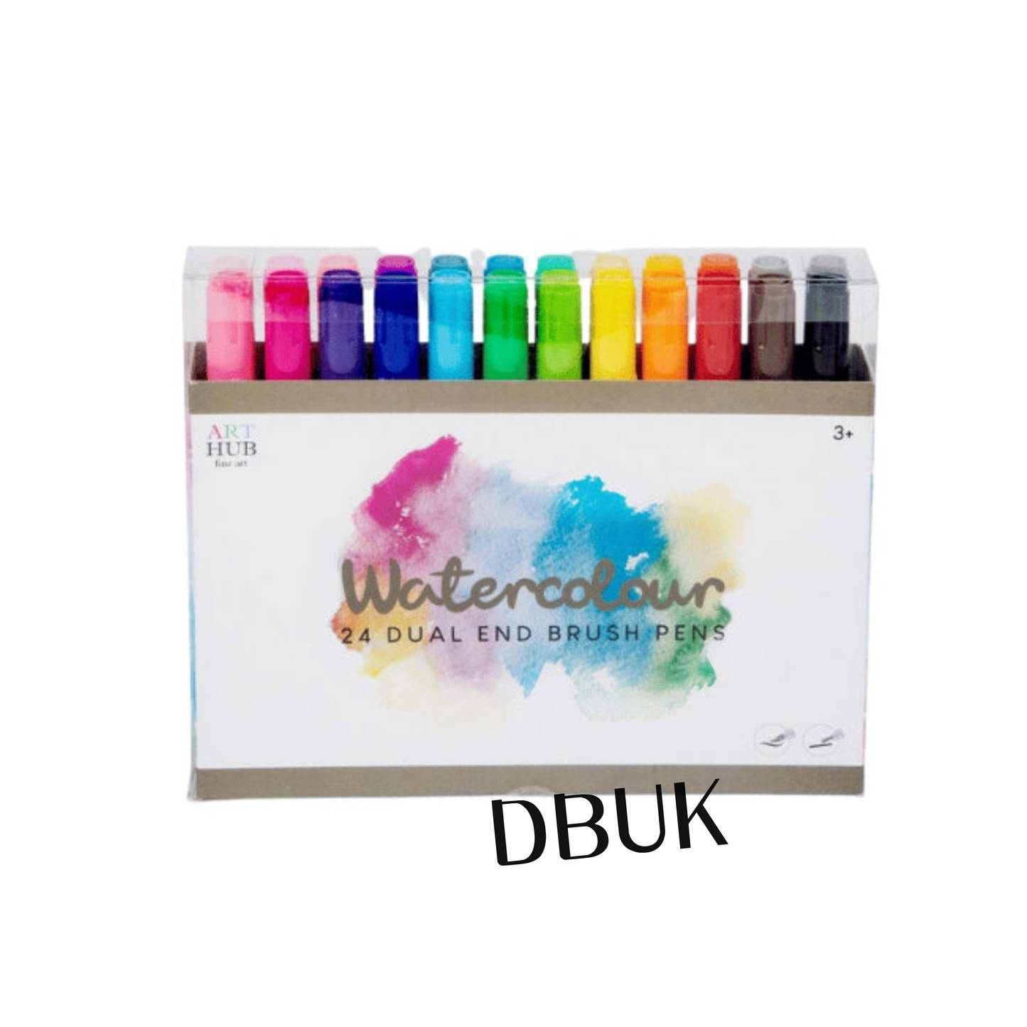24 PK Dual Watercolour Brush Pens