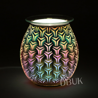 3D Geometric Light Up Electric Oil Burner