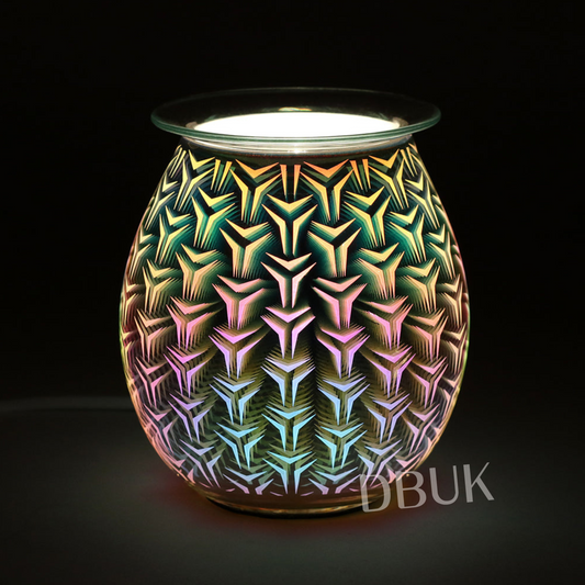 3D Geometric Light Up Electric Oil Burner