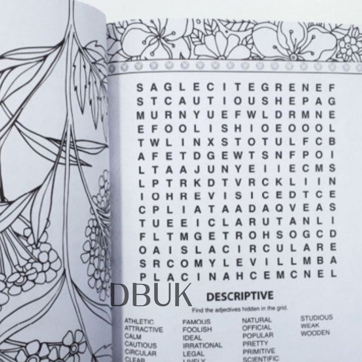 A4 Colouring & Wordsearch Book