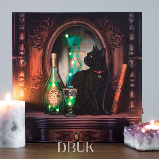 Absinthe Light Up Canvas Plaque by Lisa Parker