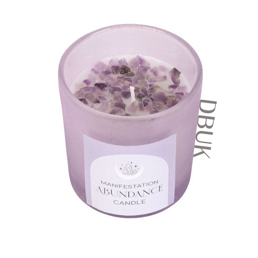 Abundance French Lavender Crystal Chip Candle