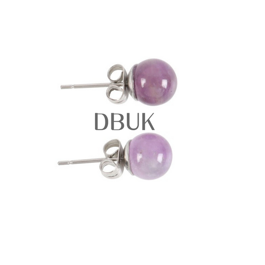 Amethyst Semi Precious Earrings