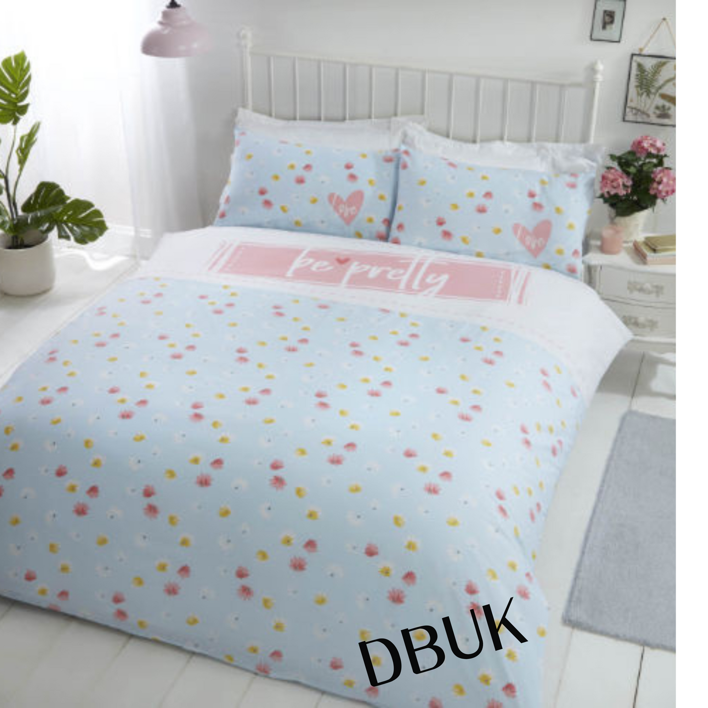 Be Pretty Duvet Set - Duck Egg
