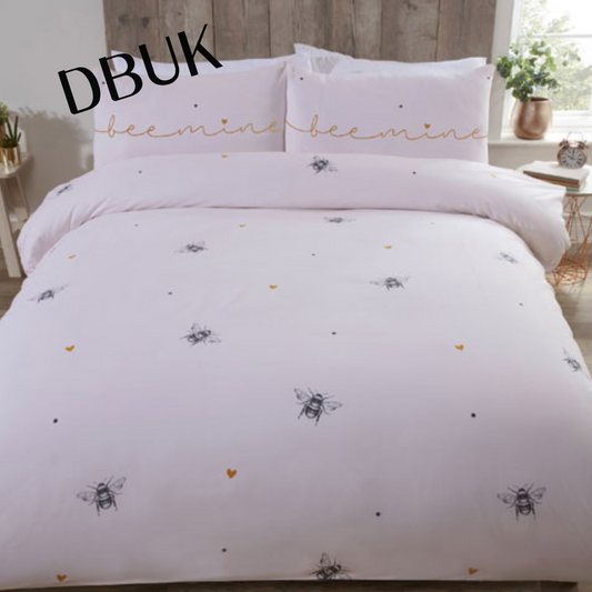 Bee Mine Made With Love Duvet Set