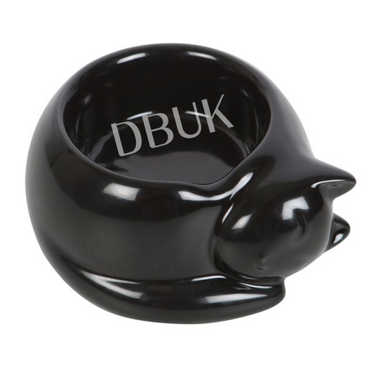Black Cat Ceramic Tealight Holder