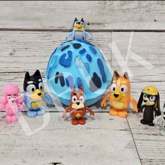 Blue Dog Toy Bath Bomb