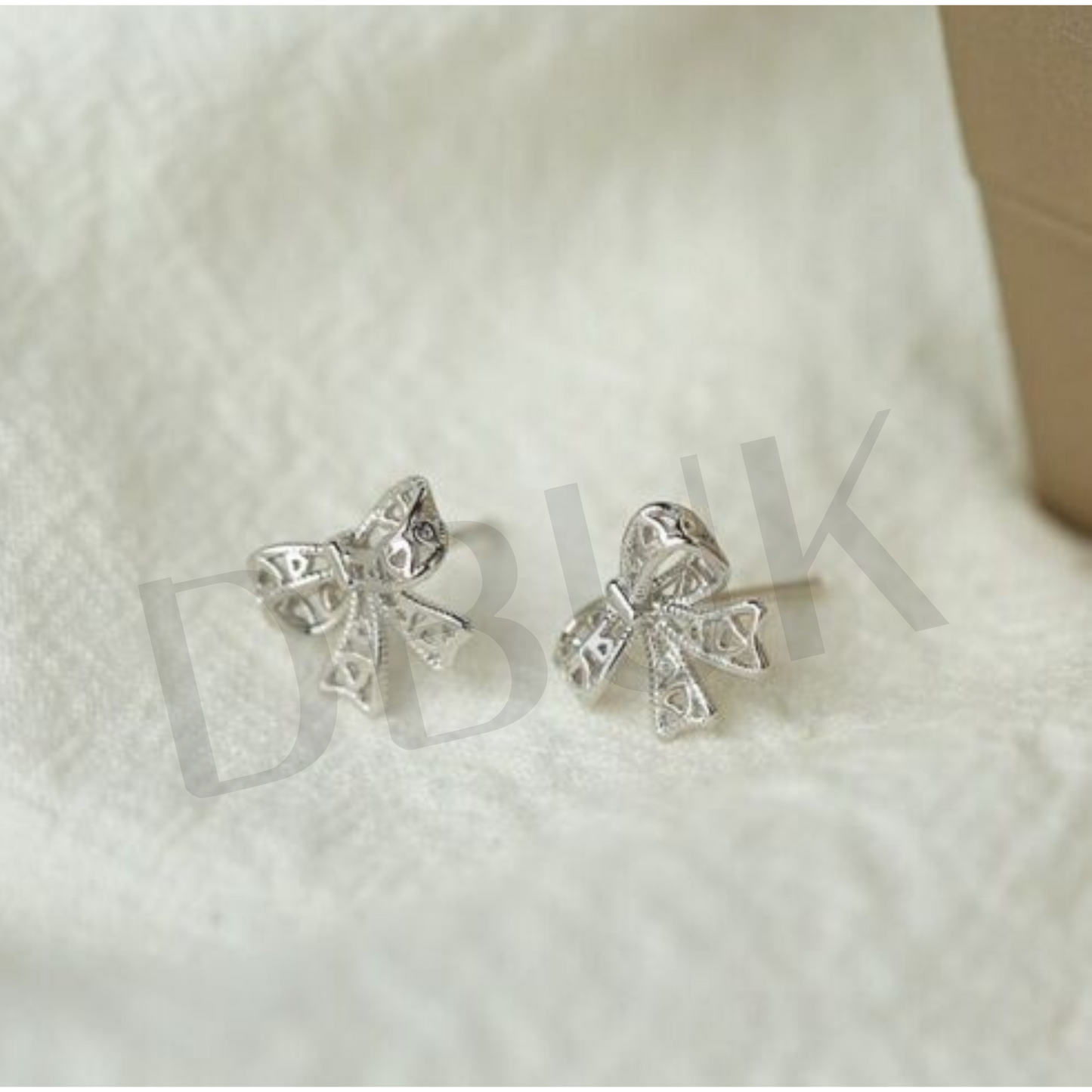 Bowtie Heart Stud Earrings