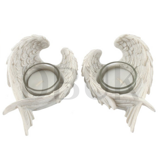 Box of 2 Winged Candle Holders