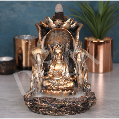 Bronze Buddha Backflow Incense Burner