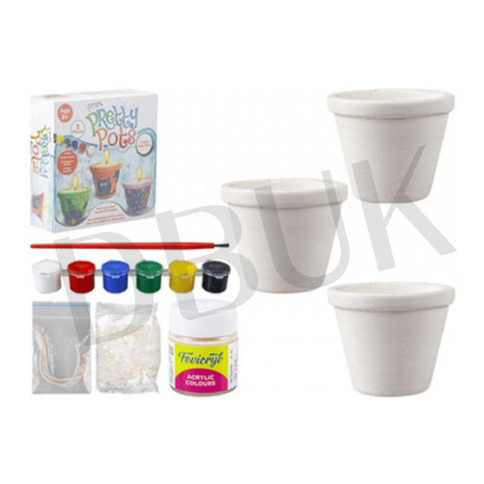 Candle Making and Pot Painting Set