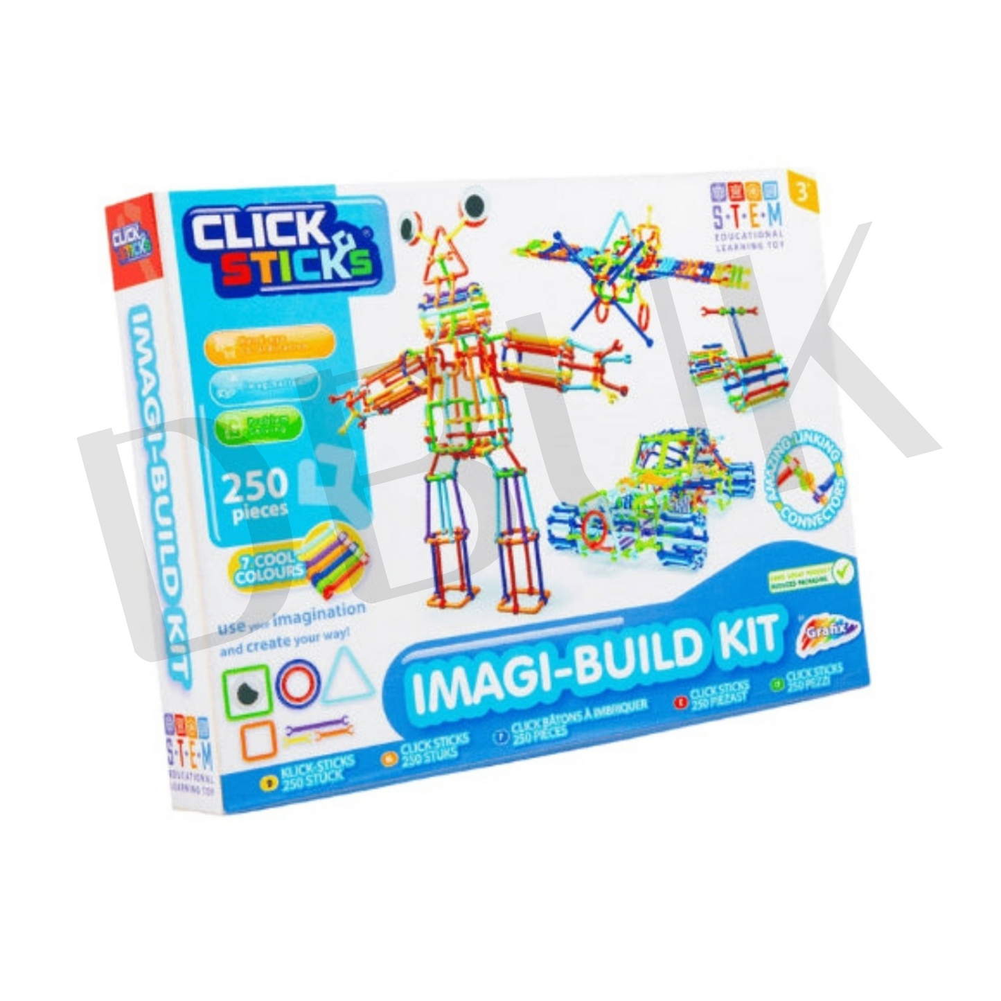 Clicksticks 250 pcs Imagi-Build Kit