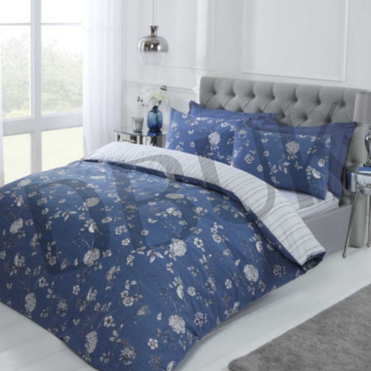 Country Toile Blue Duvet Set