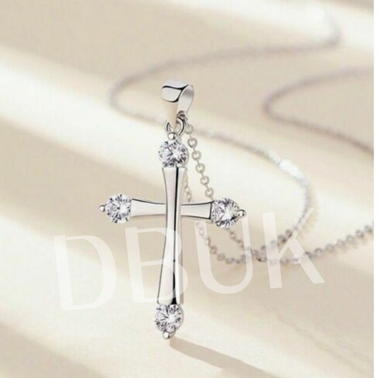 Crystal Cross Pendant Chain