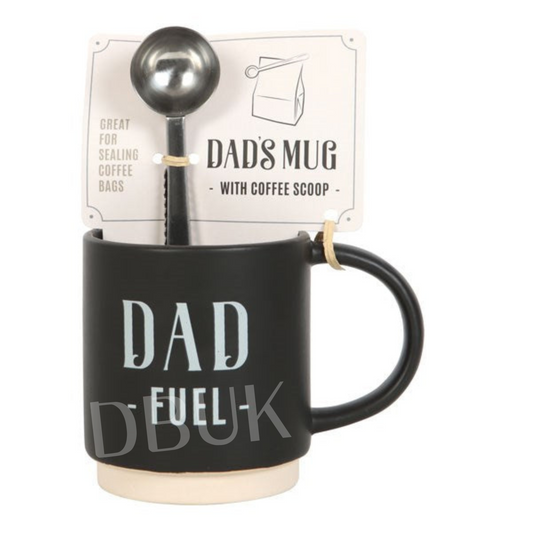 Dad Fuel Mug & Coffee Scoop Clip