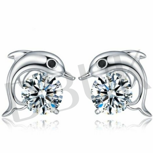 Dolphin Stud Earrings