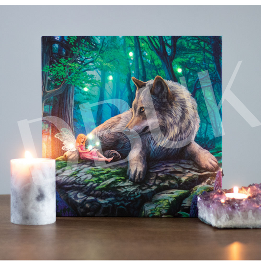 Fairy Stories Light Up Canvas Plaque by Lisa Parker