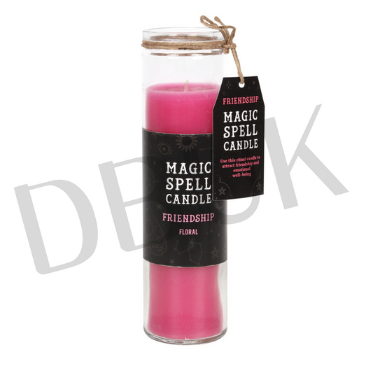 Floral 'Friendship' Spell Tube Candle