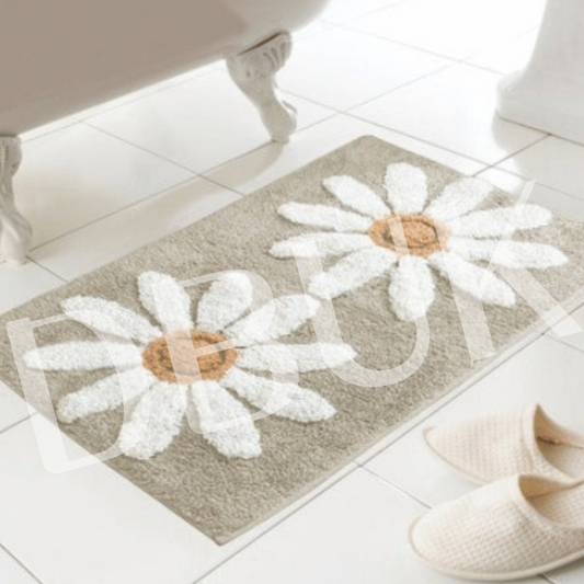 Fluer Design 100% Cotton Bath Mat