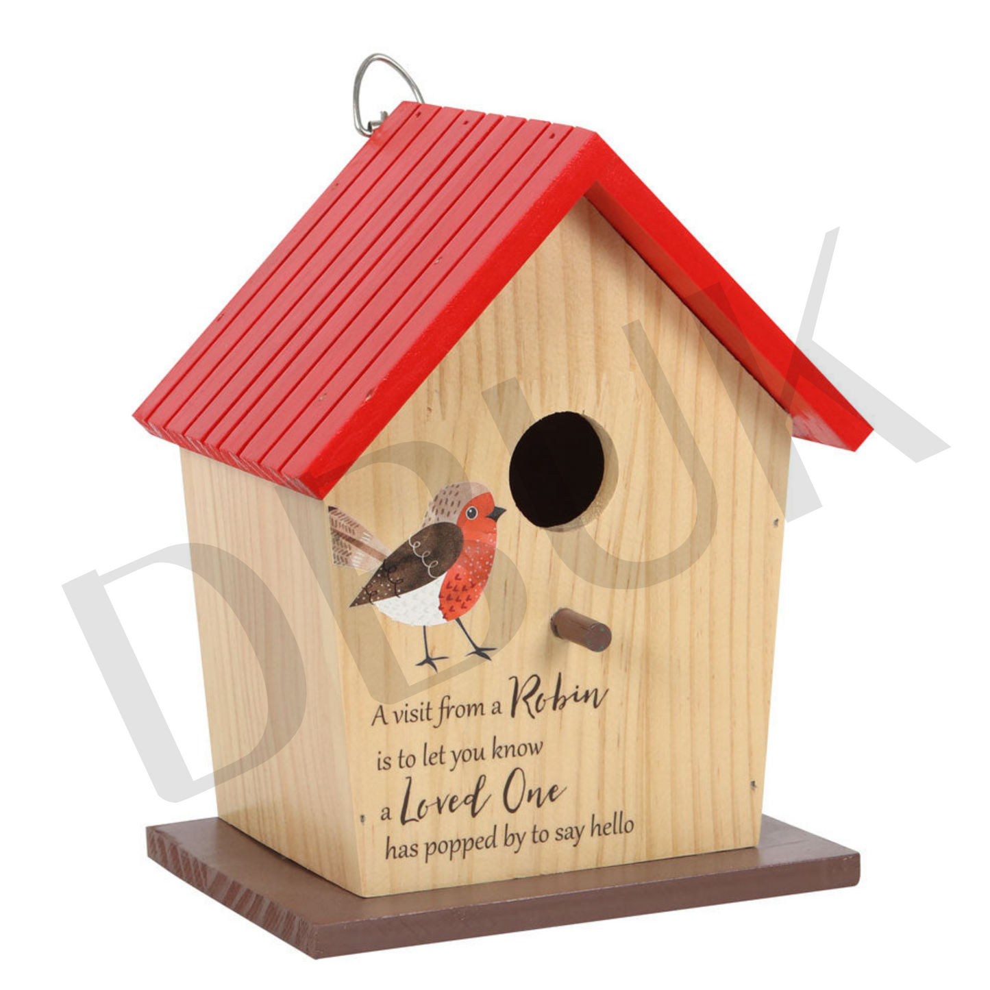 Garden Robin Wooden Bird House