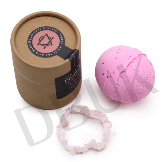 Gem Bracelet Bath Bomb - Rose Quartz