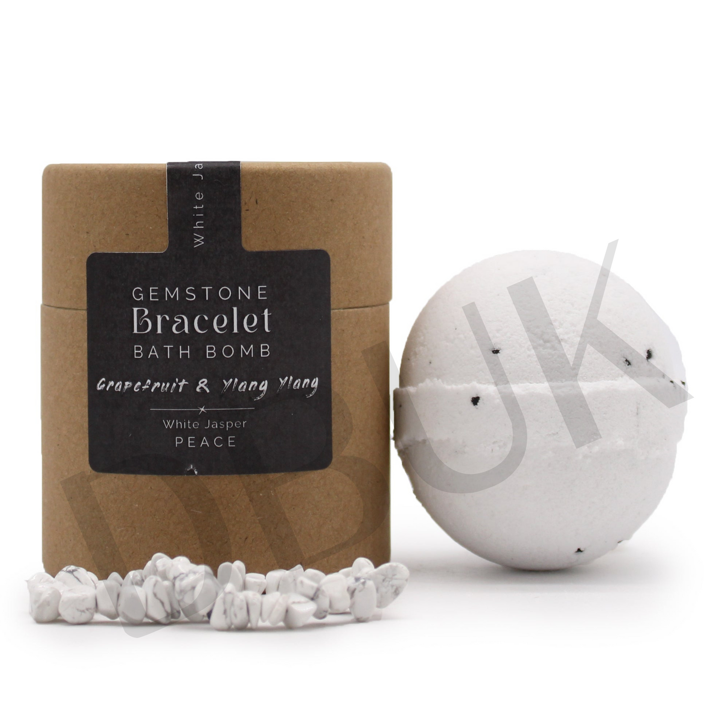 Gem Bracelet Bath Bomb - White Jasper