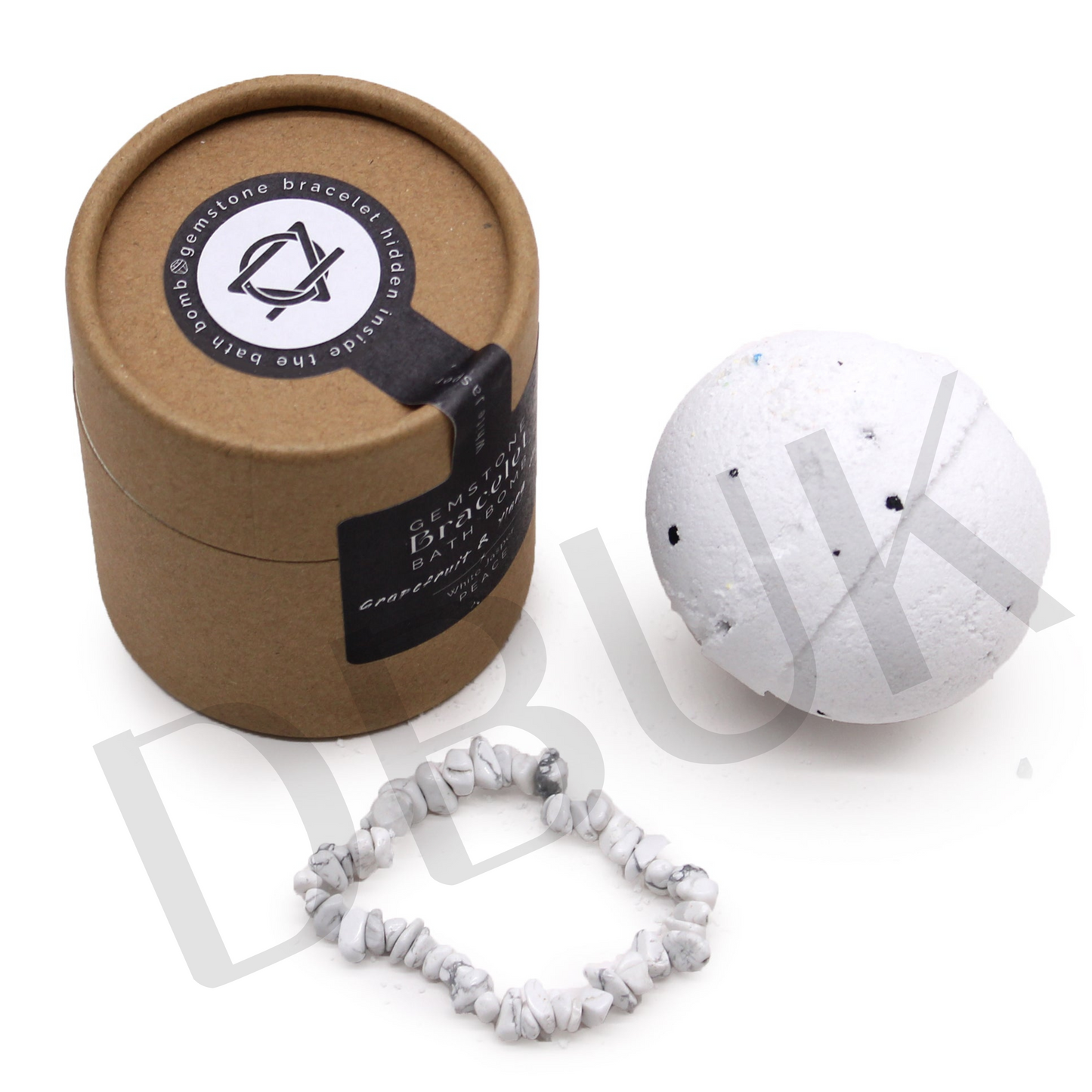 Gem Bracelet Bath Bomb - White Jasper