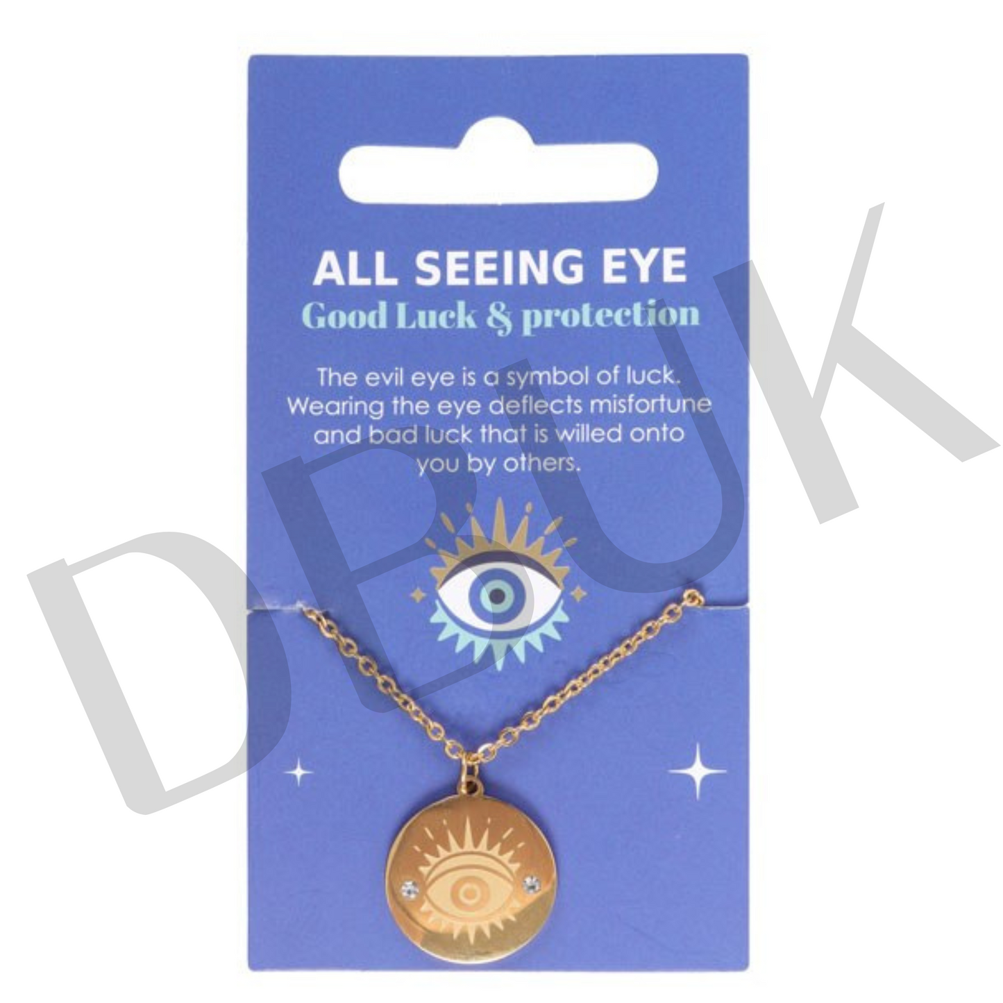 Gold Toned All Seeing Eye Necklace
