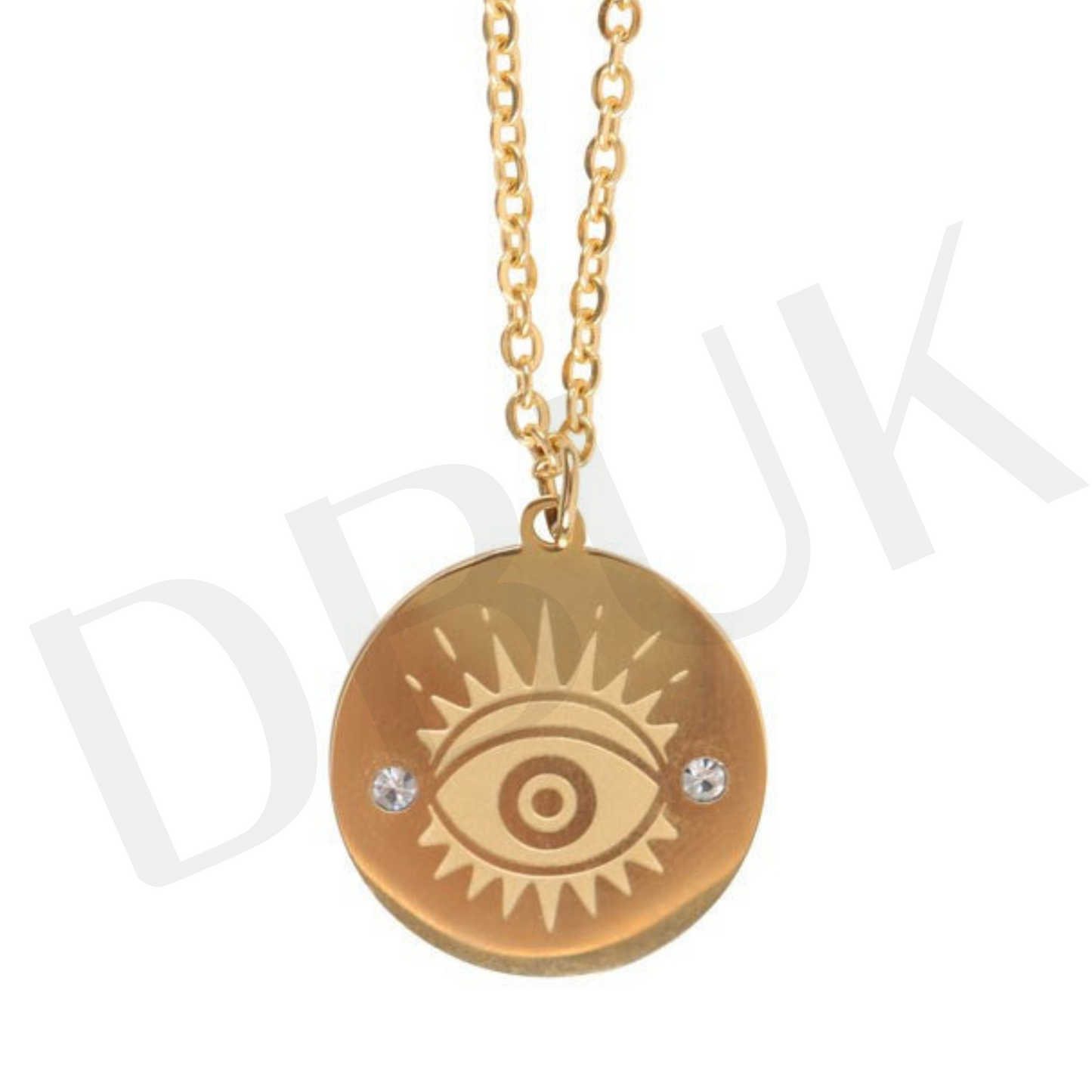 Gold Toned All Seeing Eye Necklace