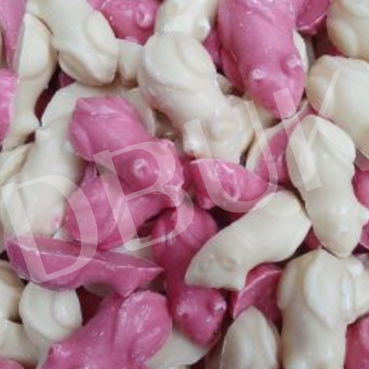 Hannah's Pink & White Mice 120 Count 600g