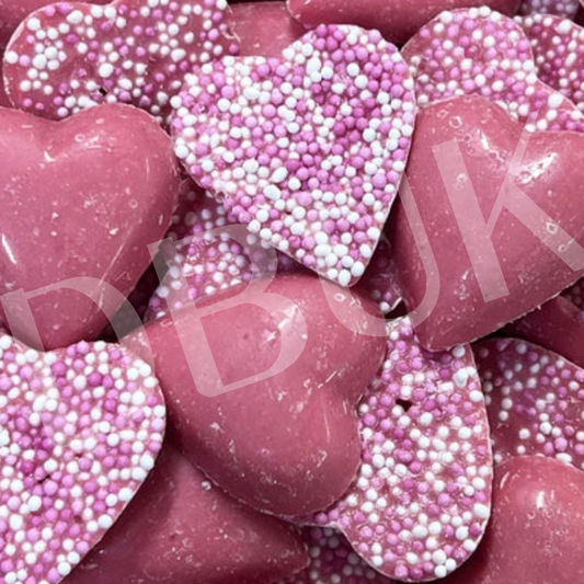 Hannah's Pink Chocolate Hearts 120