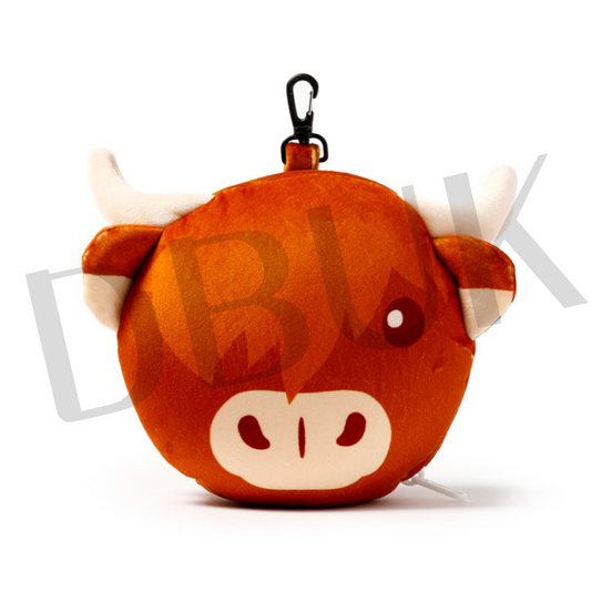 Highland Coo Cow Relaxeazzz Travel Pillow & Eye Mask