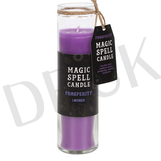 Lavender 'Prosperity' Spell Tube Candle